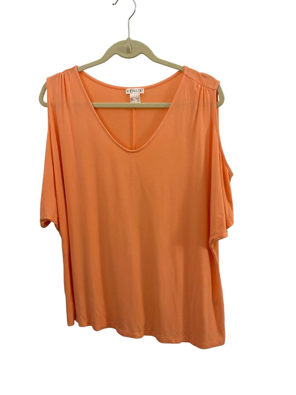 Venus Summer Top Cold Shoulder Shirt Flowy Cool XL Relaxed Lightweight Fit Boho
